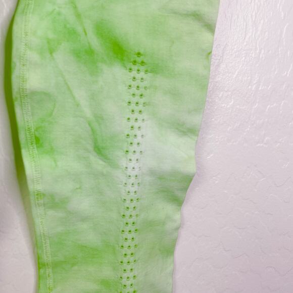 Free People Movement Good Karma Tie Dye Leggings Electric Pistachio Green XS S - Picture 7 of 12